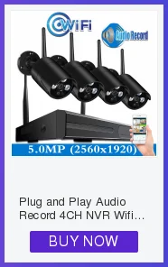 4CH/8CH CCTV P2P 1080P Wifi NVR система 36 IR Водонепроницаемая наружная пуля 1080P видео IP Беспроводная камера система безопасности жесткий диск