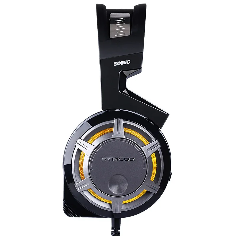 SOMIC G926 USB игровая гарнитура светодиодный свет 7,1 объемный звук Игровые наушники с микрофоном для ПК/PS4 игры