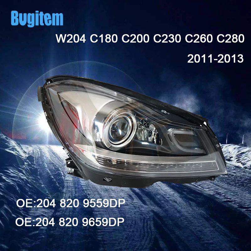 

Car Headlights Compatible Plug And Play W204 2011-2013 C180 C200 C230 C260 C280 Car Light OE 2048209559 2048209659 Headlight Set