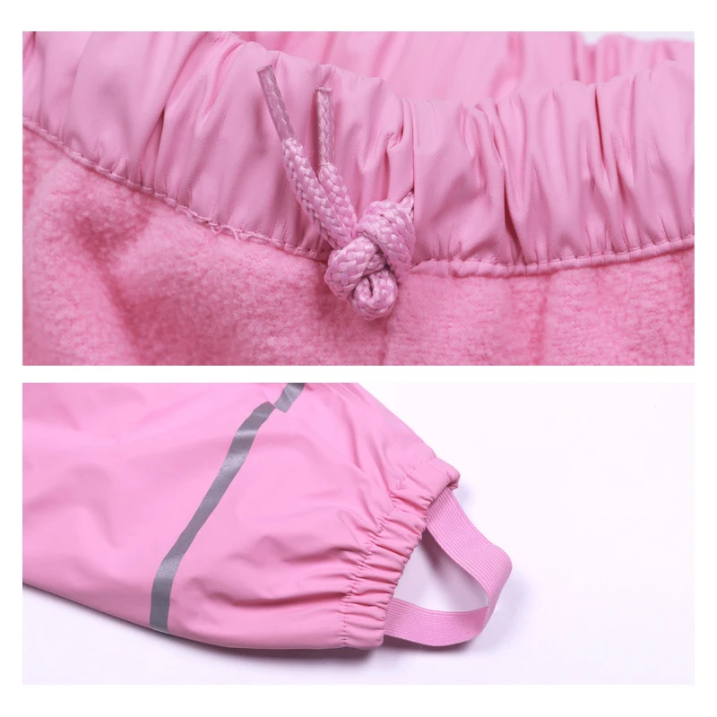 Водонепроницаемый флисовый комплект одежды для маленьких мальчиков дождевые