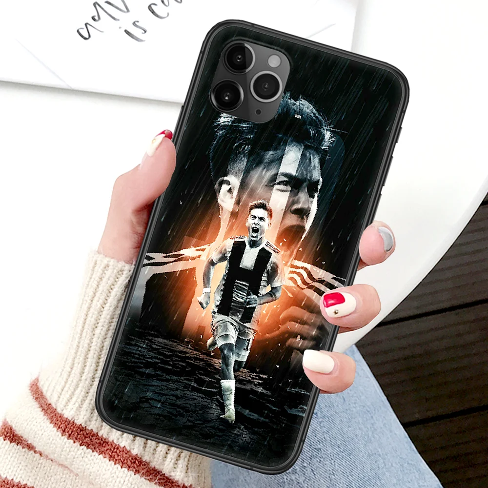 

La Joya 10 Soccer Dybala Phone Case For Iphone 4 4s 5 5S SE 5C 6 6S 7 8 Plus X XS XR 11 12 Mini Pro Max 2020 black Cover 3D