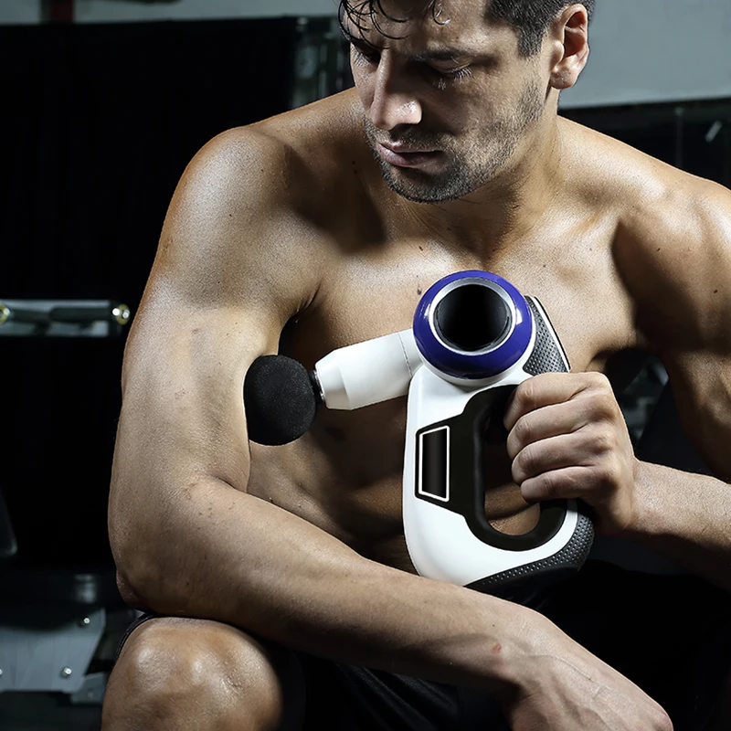 

Electronic Therapy Body Muscle Massage Gun Muscle Pain Management after Training Exercising Body Relaxation Vibrating Massager