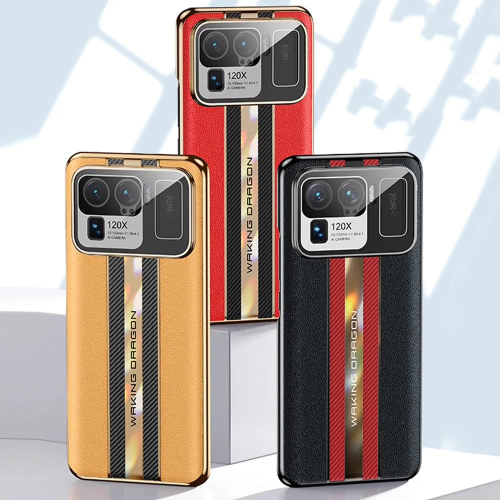 

Роскошный чехол из натуральной кожи для Xiaomi Mi 12 Ultra, металлический защитный чехол для камеры Xiaomi Mi 11 Lite Mi 11 12 Pro, чехол