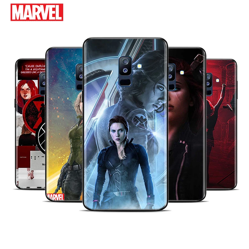 

Marvel Avengers Black Widow For Samsung Galaxy A9 A8 Star A8S A7 A6 A6S A5 A3 Plus 2018 2017 2016 A750 Black Phone Case