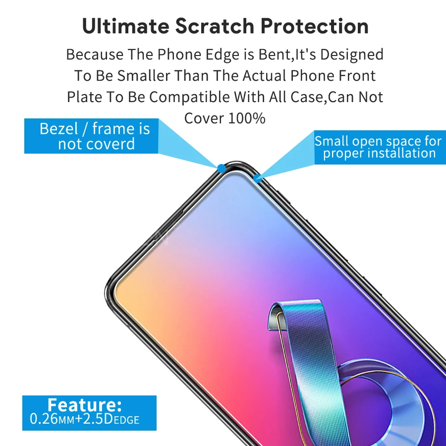 2 шт. закаленное стекло для Asus Zenfone 6 7 ROG Phone II 3 Strix ZS661KS ZS660KL ZS630KL ZS600KL защита