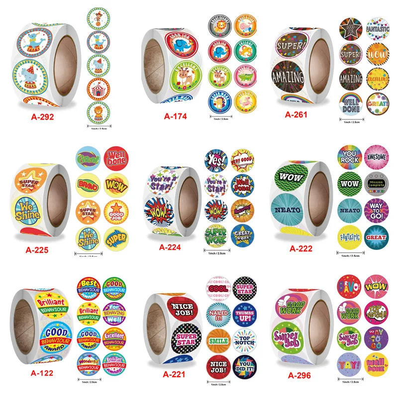 

500 шт., стикеры в виде школьных преподавателей