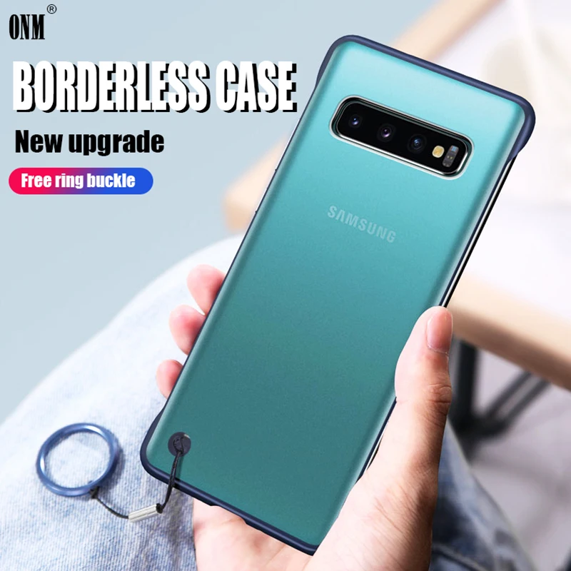 Бескаркасный чехол для samsung Galaxy S10 Ультратонкий матовый ПК противоударный Plus