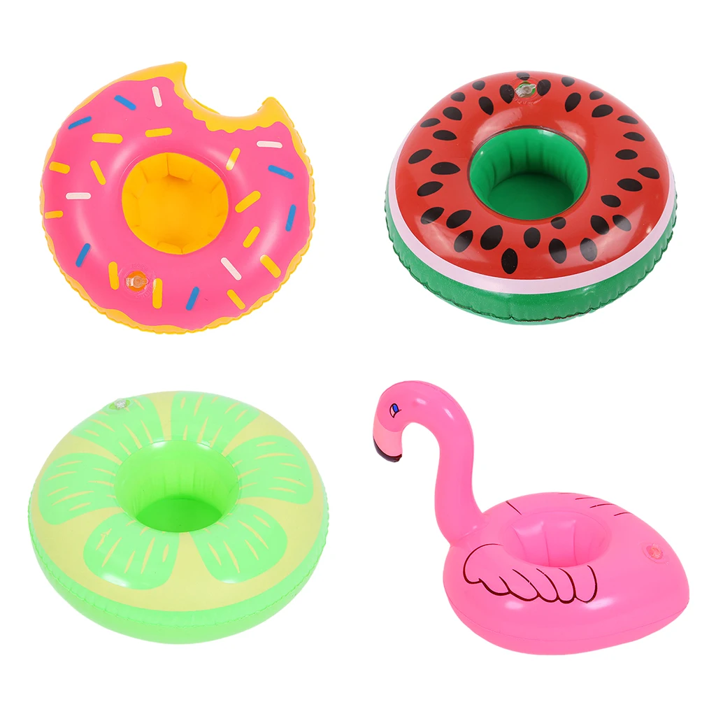 

Inflatable Floating Drink Can Cup Holder for Hot Tub Swimming Pool Beach