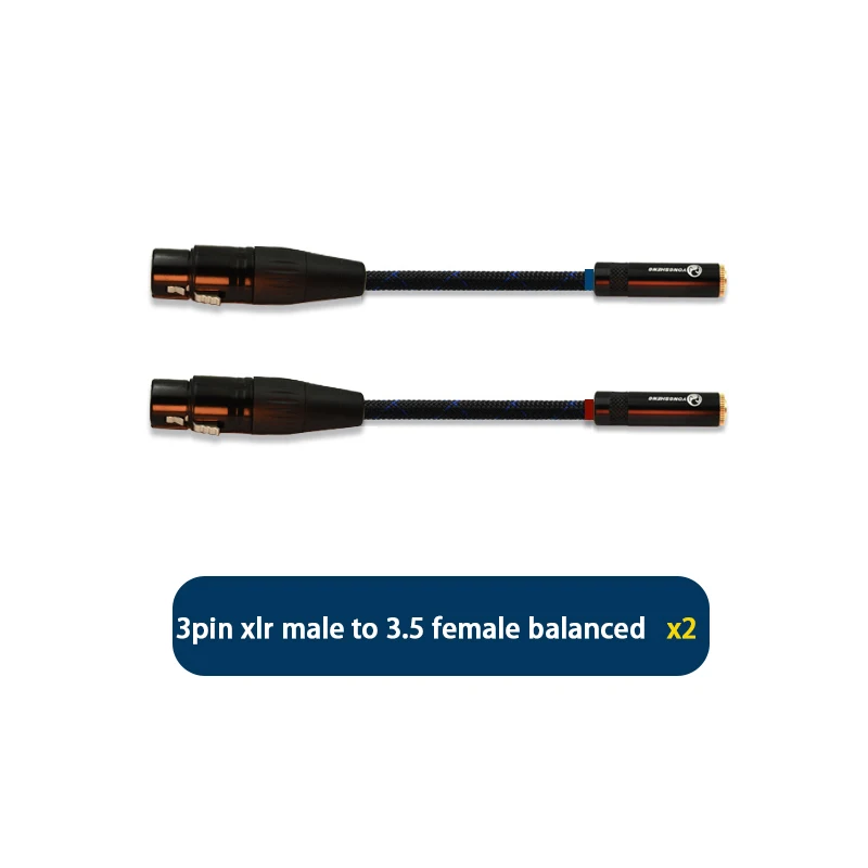 3 контактный двойной XLR Женский Джек 5 trs сбалансированный 2x мм кабель для