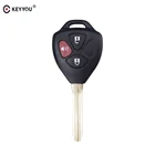 Пульт дистанционного управления KEYYOU, чехол для автомобильного ключа, замена 2 + 1 3 кнопок для Toyota Camry ключ для Toyota Camry, Avalon, Corolla Matrix RAV4 Venza TOY43 Blade