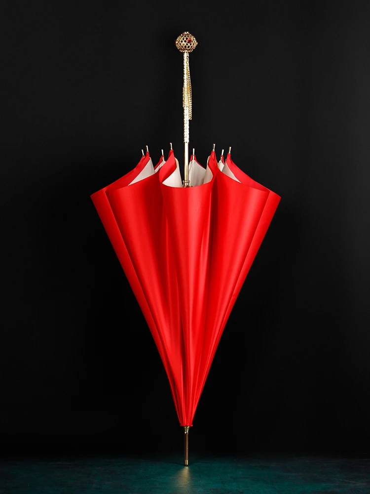 

Зонт женский ветрозащитный, с длинной ручкой, в стиле ретро