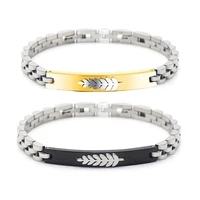 stainless steel couple bracelet high quality leaf bracelet holiday gift bracelet wild watch chain jewelry