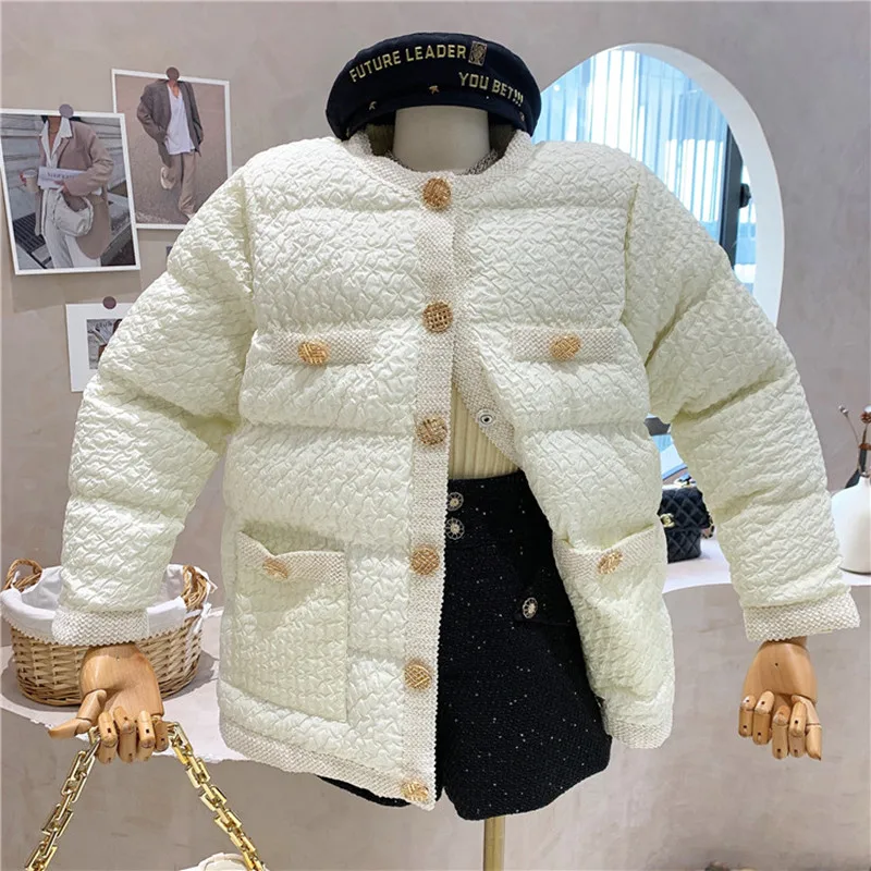 

Новинка, женская одежда, осень-зима 2021, свободная утепленная куртка с хлопковой подкладкой, однобортное пальто средней и длинной длины