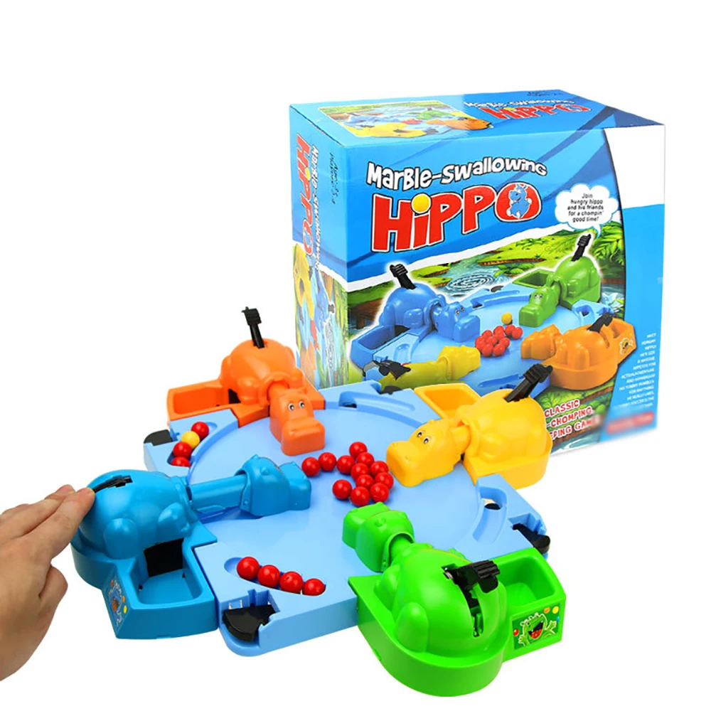 

Feeding Hungry Hippo Board Game Toy Marble Swallowing Ball Game Feeding Toy Parent Child Interactive Desktop Education Toys Gift