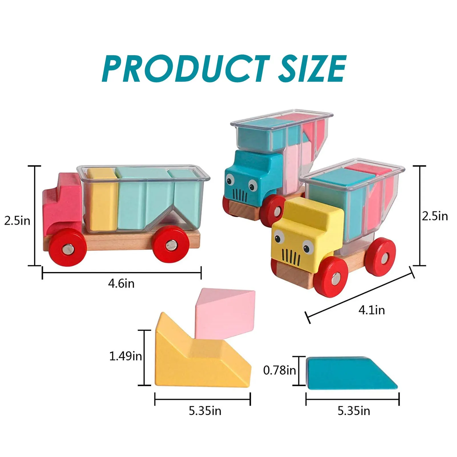 

New Truck Building Block Educational Puzzle Blocks Games Montessori Toy Logic Training For Children