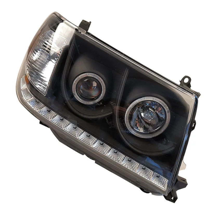 Автомобильные модифицированные черные фары светодиодсветодиодный дневные