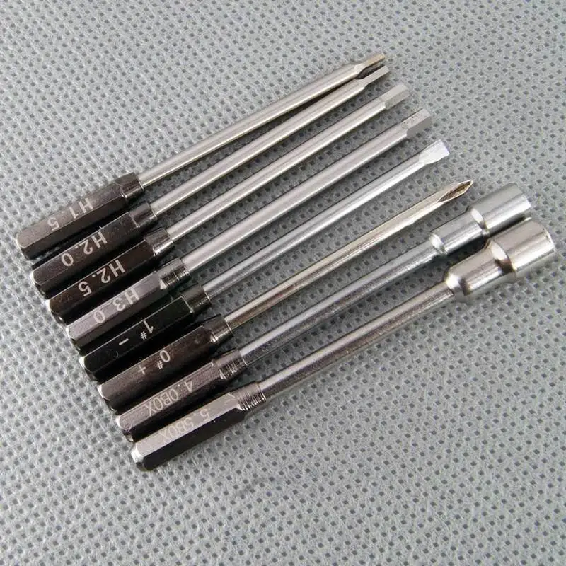 Destornillador multifunci&oacute;n 8 en 1, herramienta de mantenimiento de coche, modelo RC, tornillos hexagonales, 1/10-2