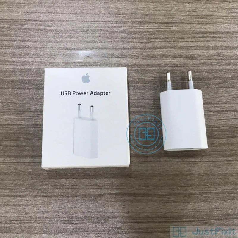 Новый Apple 5 Вт USB адаптер питания с европейской вилкой конвертер быстрое зарядное