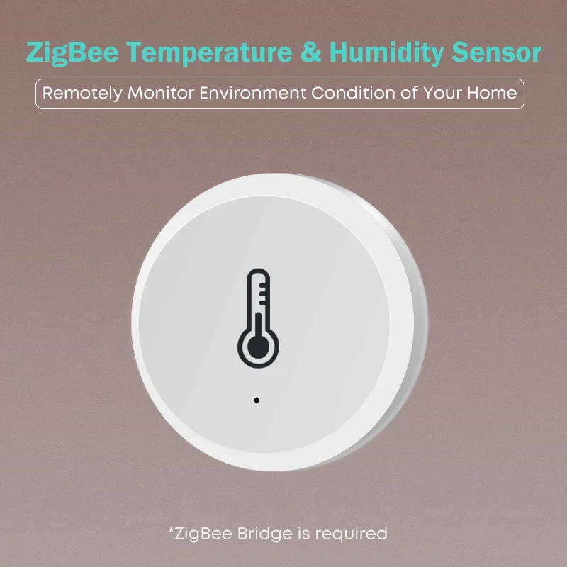 

Tuya Smart Zigbee Temperature And Humidity Sensor Indoor Hygrometer Thermometer Linked With Gateway Hub For Intelligent Home