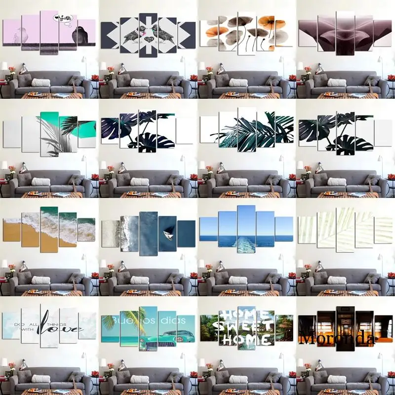 

Animal Home Wall Decor Painting Bird 5 Pieces Canvas Prints Minimalism Nordic Posters Home Bedroom Wall Decor Picture