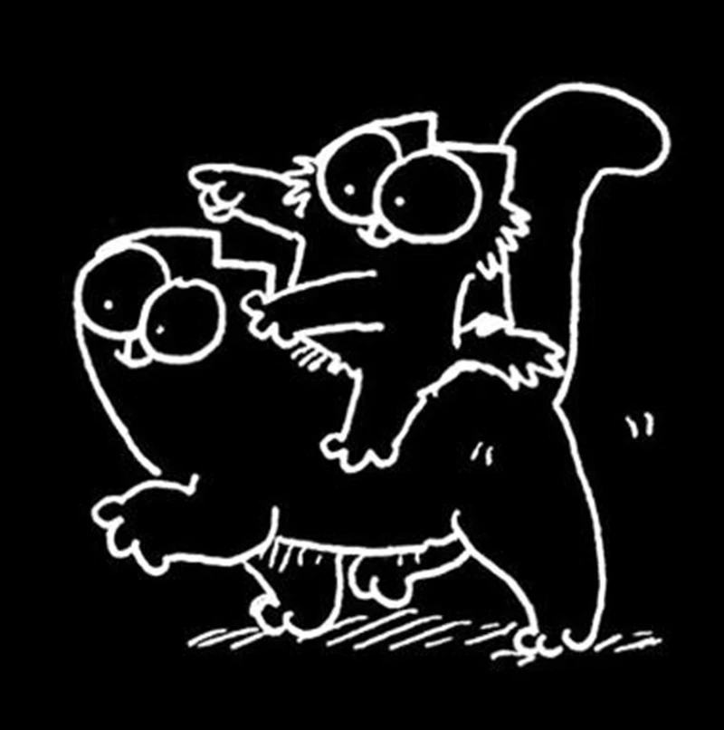 

Funny Cartoon Cats Car Stickers Vinyl Decoration and Motorcycle Decal Sticker