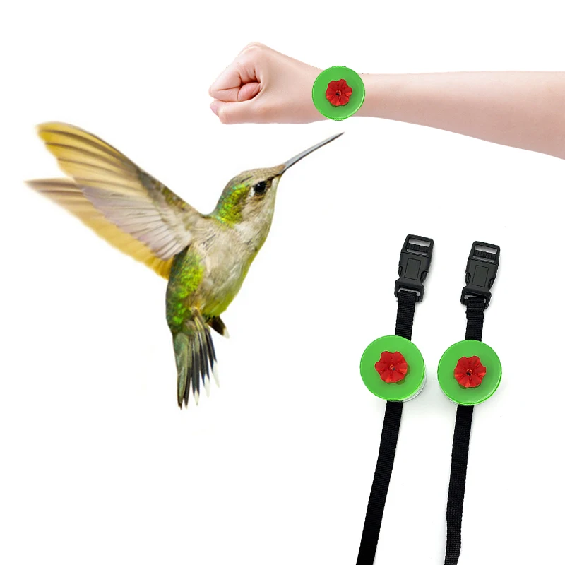 

Wrist Type Hummingbird Feeder Plastics Bird Water Feeder Bottle Hanging Feeder Garden Outdoor Flower Iron Hook Pet Bird Supplies