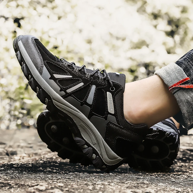 

Unisex High Quality Fashion Sport Hiking Shoes Women Outdoor Non-slip Couple Camping Casual Sneakers Men Adventure Trekking Shoe