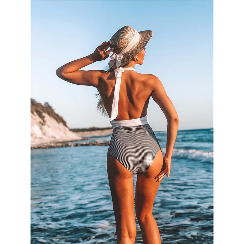 

One Piece Swimsuit Women 2021 Summer Sexy Swimsuits Monokini Bathing Suit Swimwear Women Leopard Print Backless Beachwear