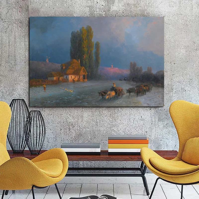 Картина на холсте для художника Ивана Айвазовского Раскрашивание плакатов