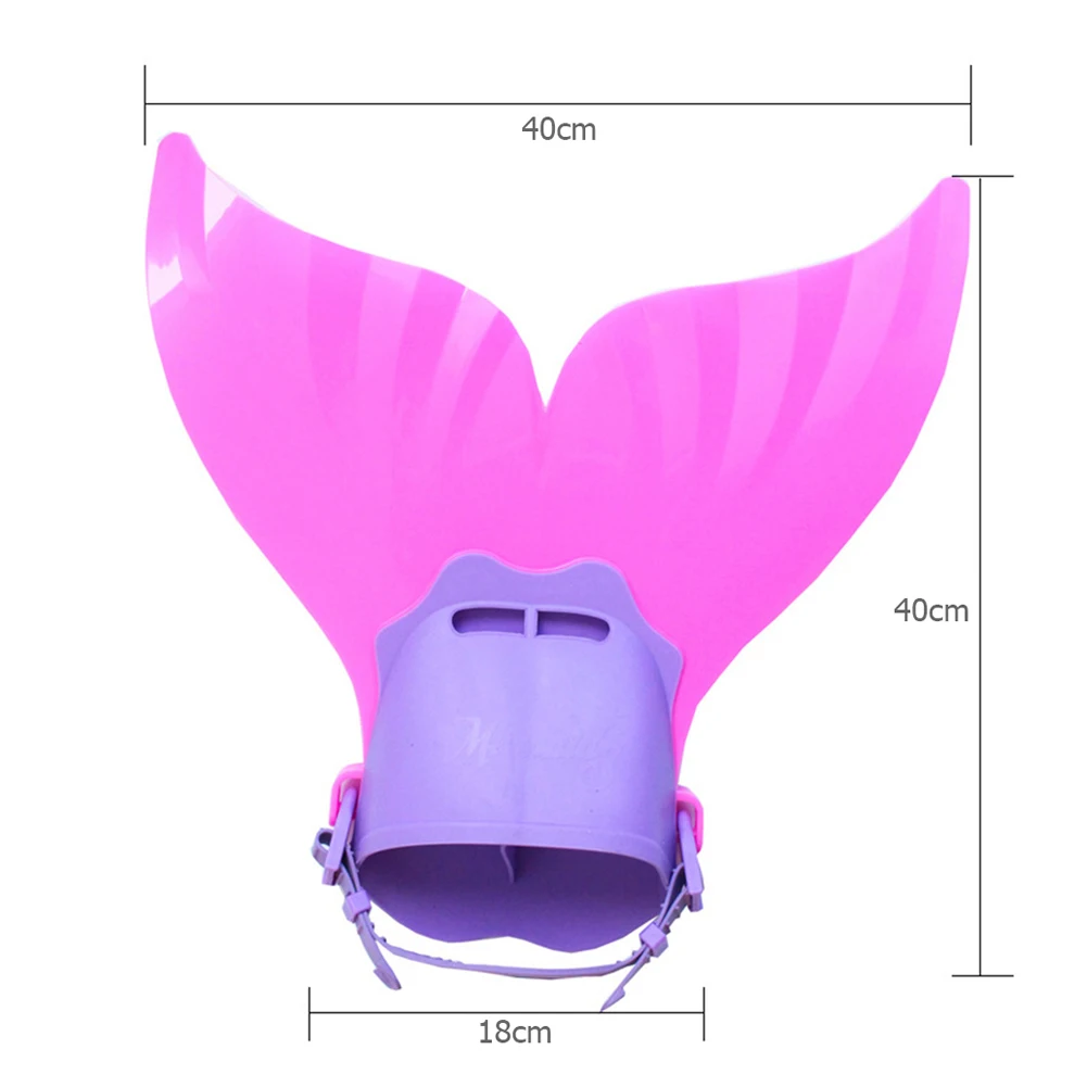 

Kids Swimming Fins Training Flipper Mermaid Swim Fin Swimming Foot Flipper Diving Feet Tail For Children Water Sports Training