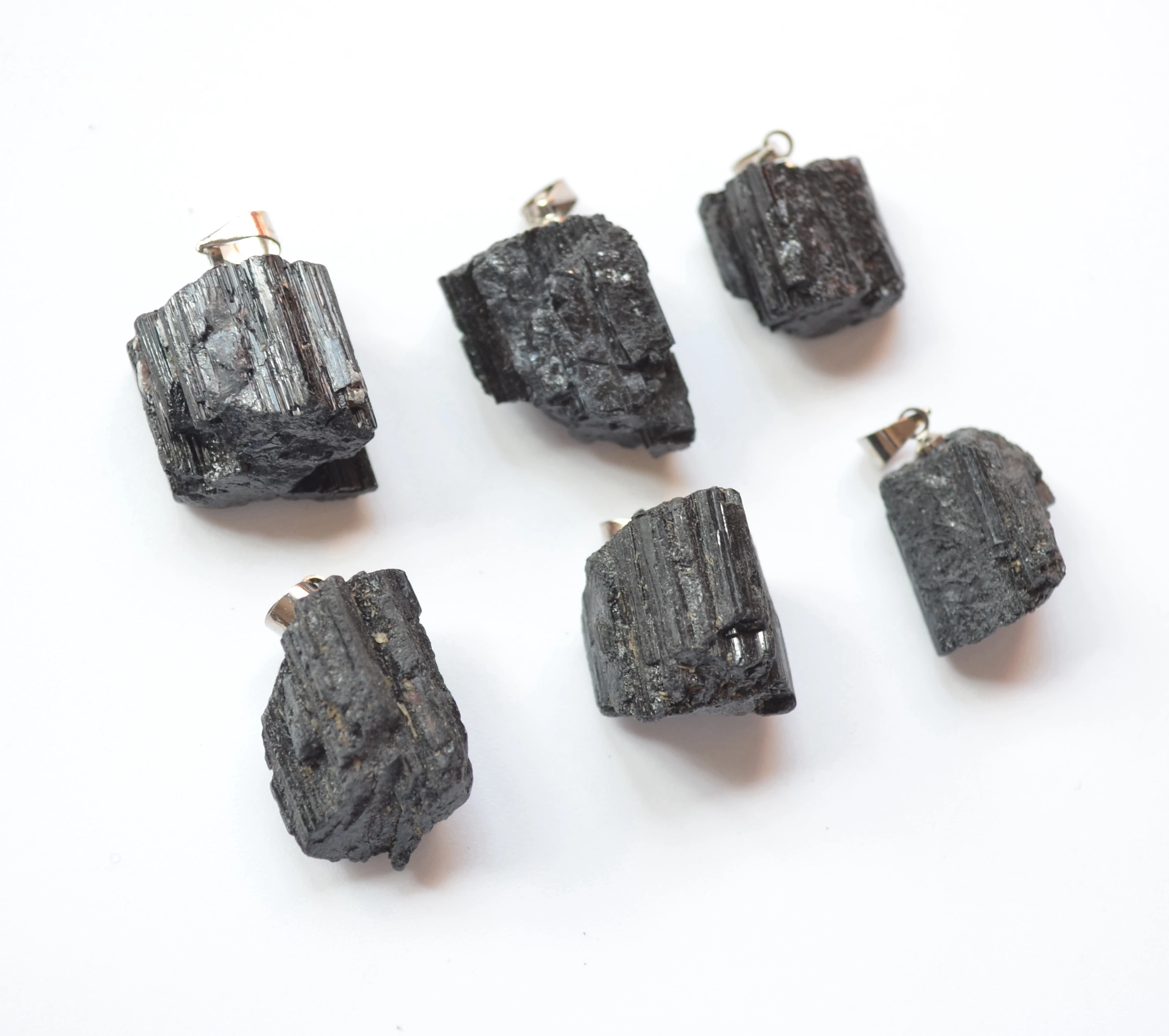 

Nature Raw black tourmaline pendant for earring necklace,Jewelry