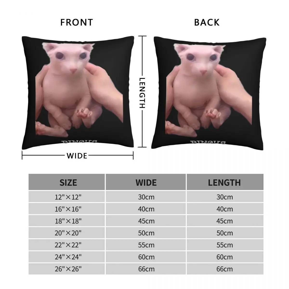 Bingus Квадратный Чехол Для Подушки С Изображением Кота Из.