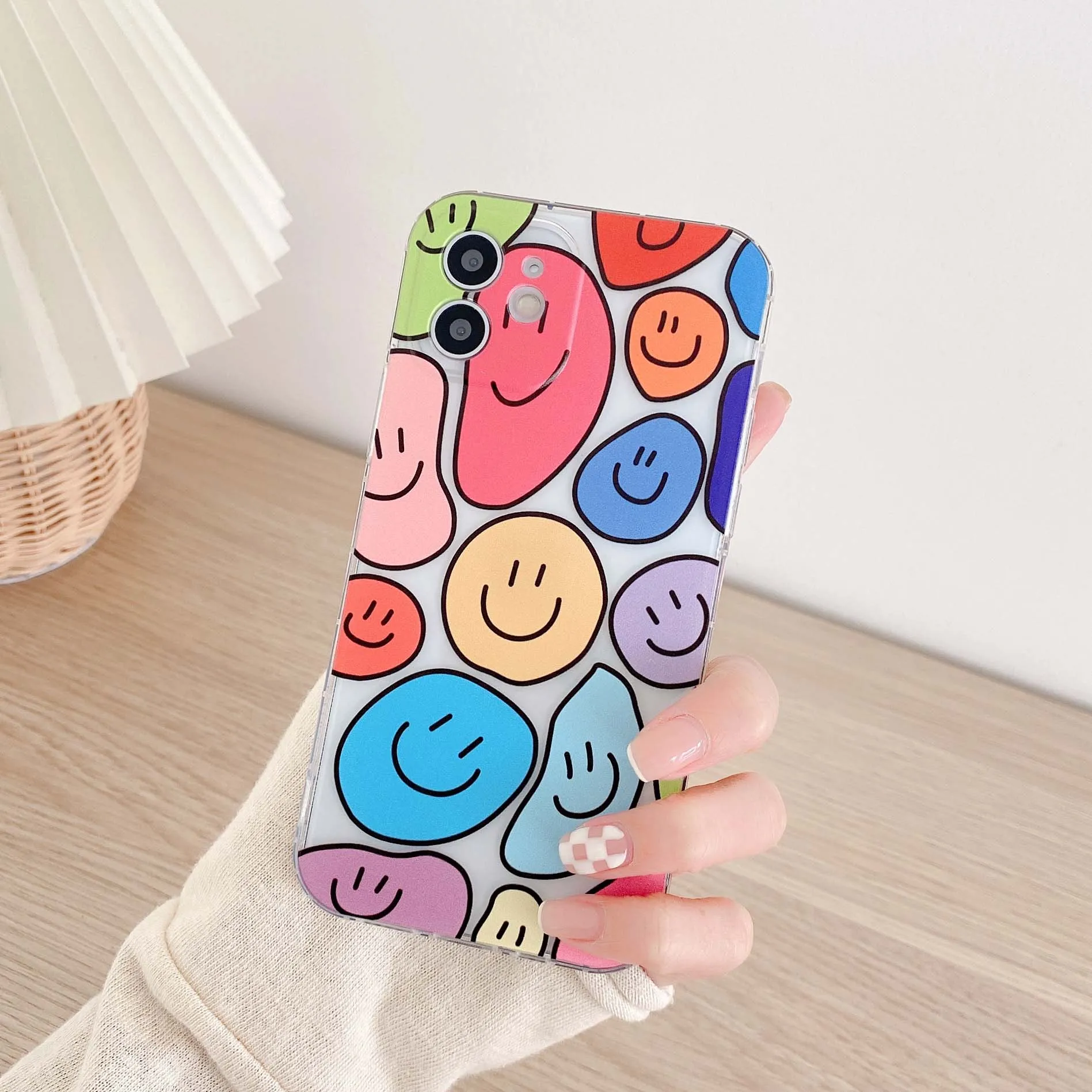 ghost smile soft silicone phone case for iphone 7 8 plus 12 13 mini 11 pro max xs max xr x cute smiley cartoon funny cover capa