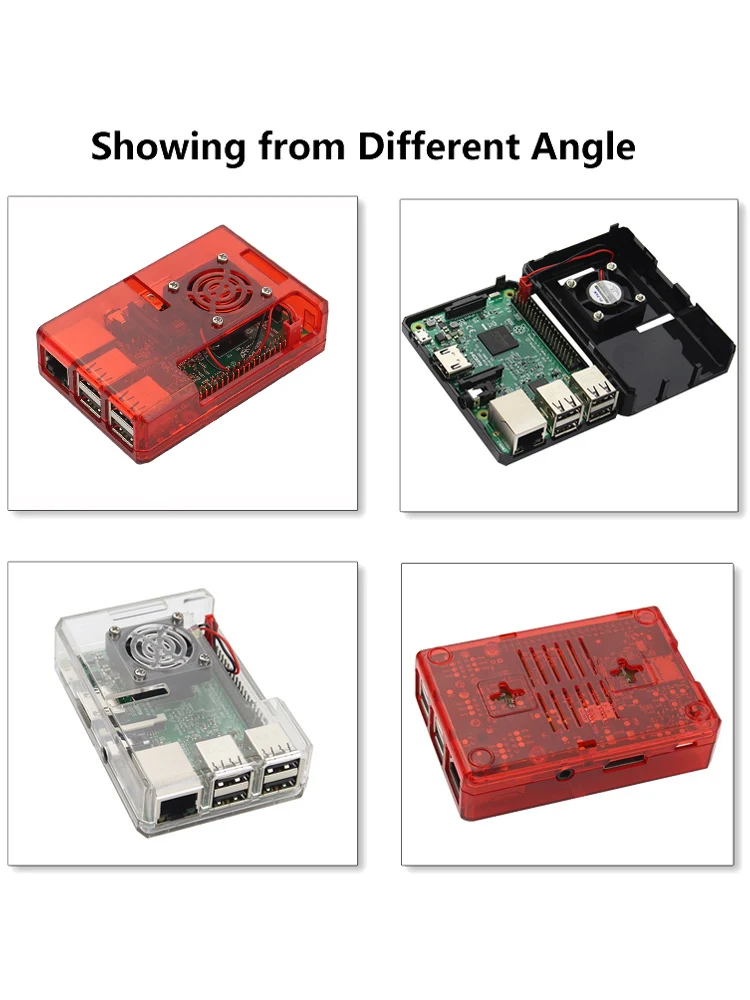 Для Raspberry Pi 3 чехол ABS Чехол Коробка Carcasa Raspberry Pi 3B корпус с охлаждающим вентилятором теплоотвод для Pi3 B Plus чехол