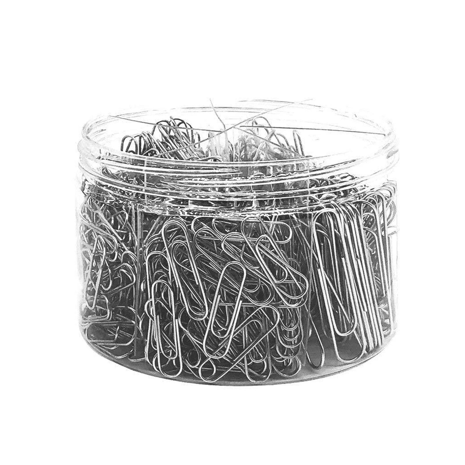 

700pcs School Office Paper Clip Bookmark Binding Supplies 28mm 33mm 50mm Stationery Clamp With Box Home Paperwork Durable Silver