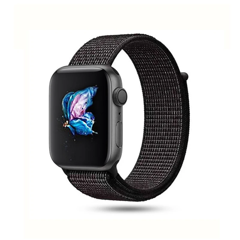 Тканый нейлоновый ремешок для apple watch часов 42 мм 38 спортивный тканевый браслет iwatch