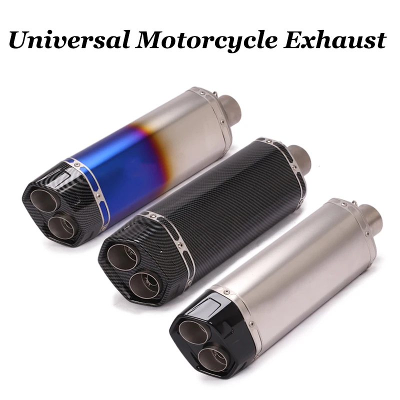 51 мм Универсальный дымчатое лобовое стекло для мотоцикла отверстие выхлопной