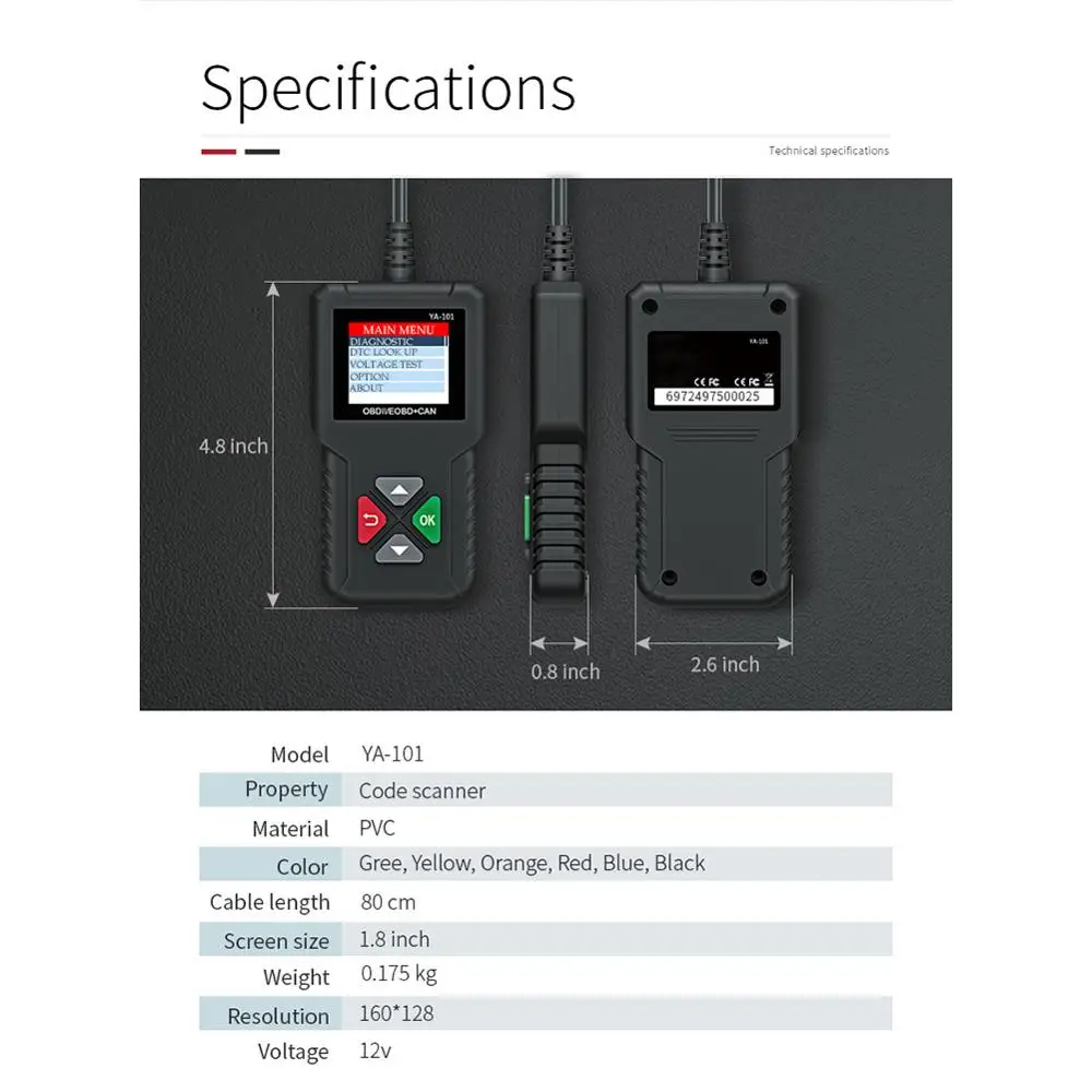 Obd2 сканер Obd считыватель кодов автомобиля проверка неисправности двигателя