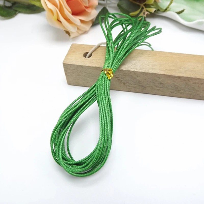1 мм корейская веревка 4 м Вощеная Веревка бусины с отверстиями браслеты трос