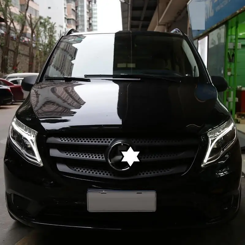 Указатель поворота, дневные ходовые автомобильные фары, светодиодные фары Drl для автомобиля, задние фары 17 18 для Mercedes Benz Vito