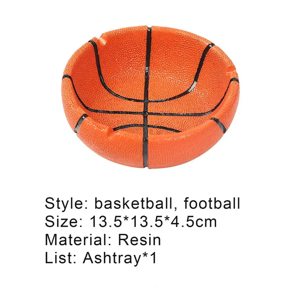 

Ashtray Large-capacity Corrosion-resistant U-shaped Holder Football Basketball Shape Resin Ash Holder for Home