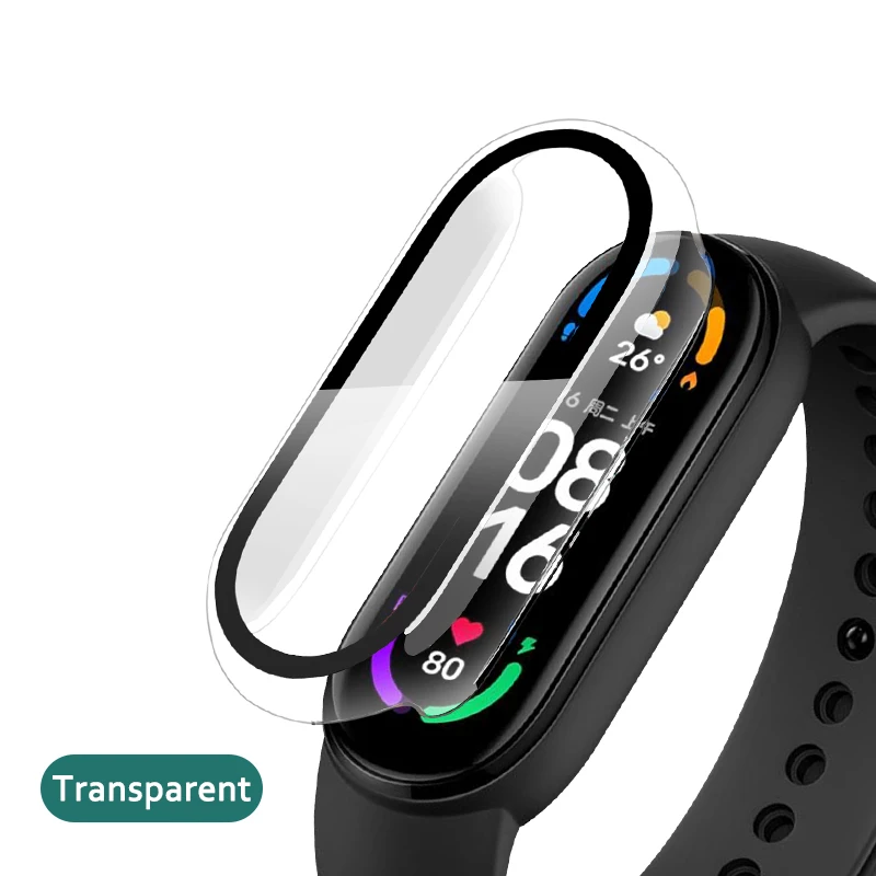 Защитный чехол для экрана Xiaomi Mi band 6 5 4 NFC корпус из поликарбоната + встроенный