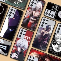 phone case for samsung s20 fe s21 uitra s10 plus note 20 ultra 10 s9 s8 9 lite cover bag capa coque hot anime tokyo ghoul