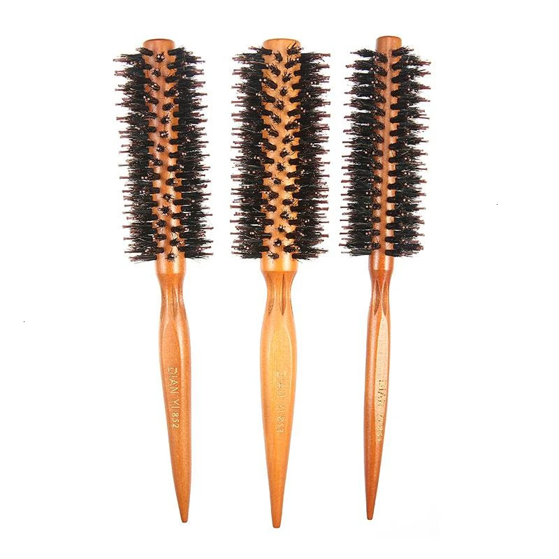 1 Pcs Professional Hair Brush Comb Salon Round Hairbrush Curling Hairdressing Heat Resistant Hairbrushes Barber Tool | Красота и