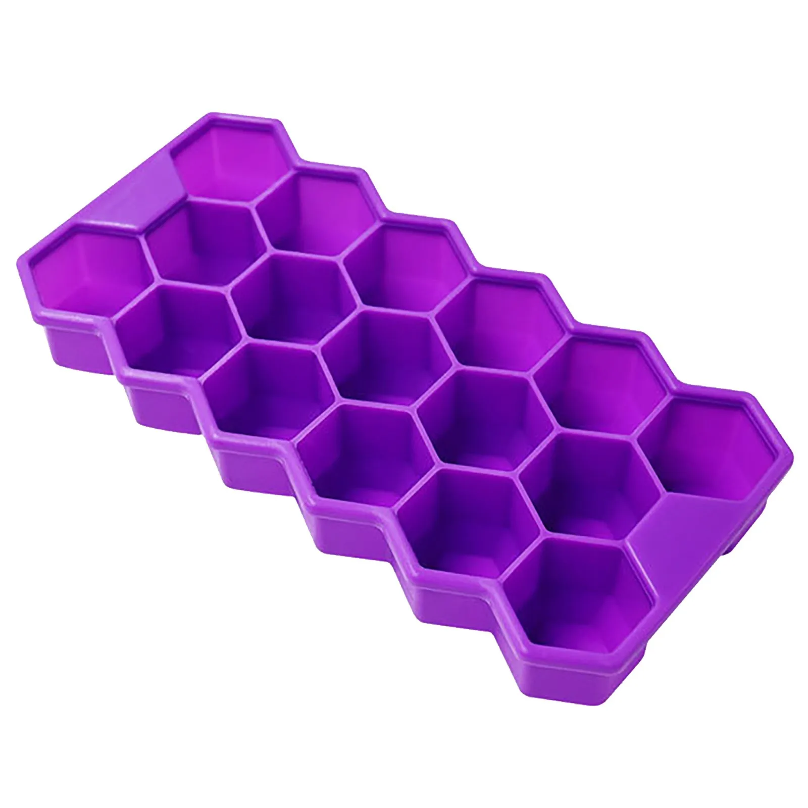 

17 Cells Honeycomb Ice Tray Silicone Odorless Silicone Ice Tray Ice Mold heladera para hacer helados moule glace