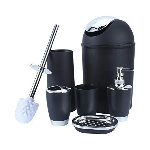 46 pcs nordic bath necessitiestoothbrush holdertoilet brush holdersoap dishrinse cupsprayer bottle plastic bathroom set free global shipping