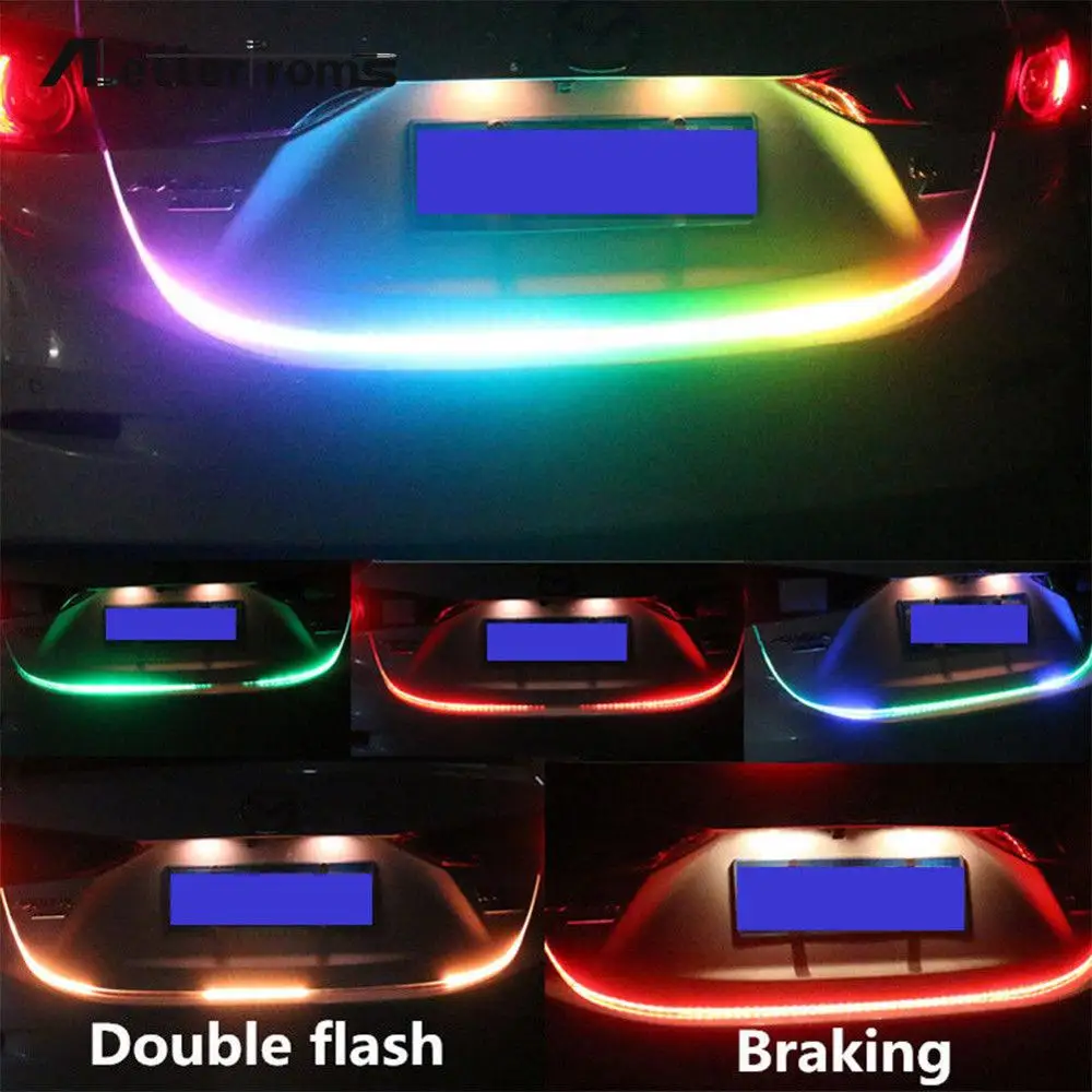 120 см белый/теплый белый/RGB красочный автомобиля потока Тип Светодиодные ленты