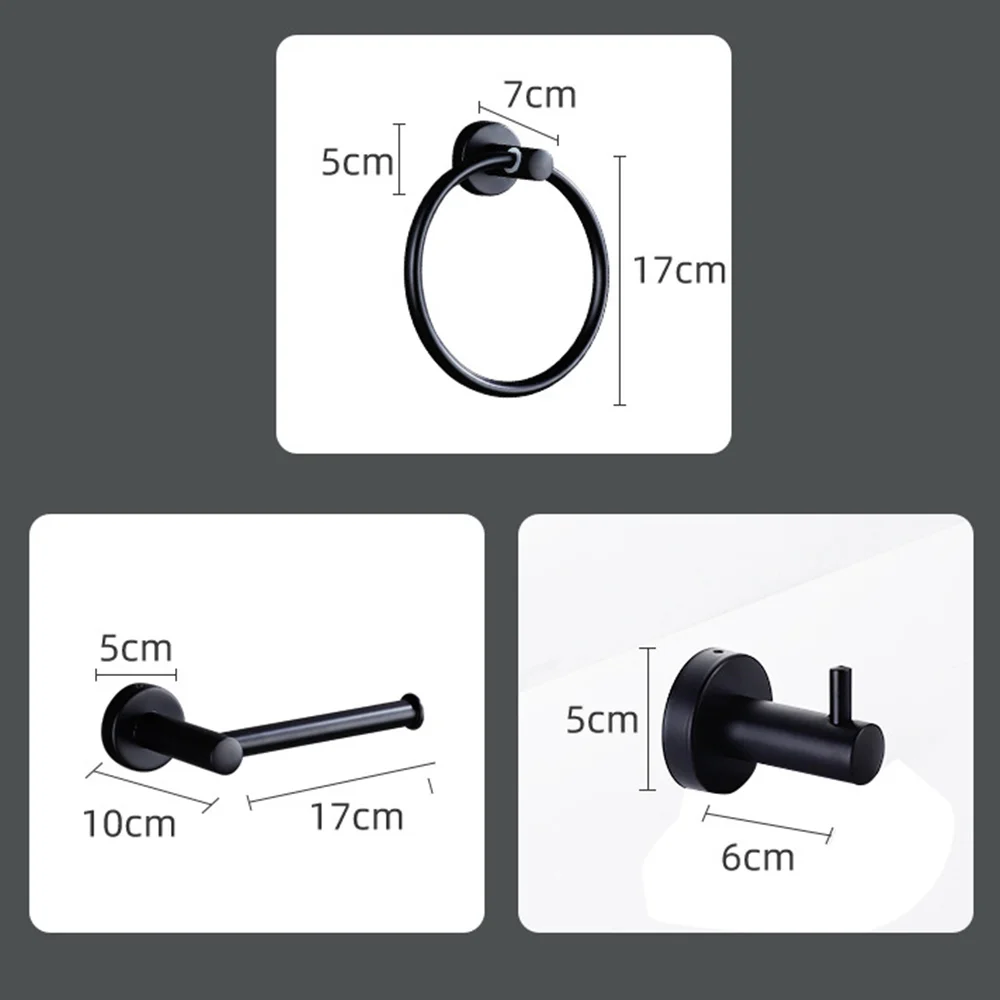 

Wall Mounted Bathroom Towel Rail Single Bar Rack Holder Shelf Stainless Steel