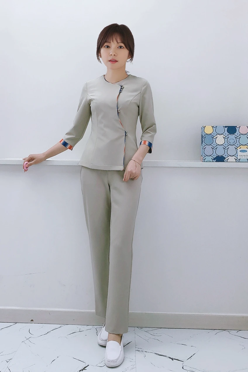 Рабочая одежда для салона красоты Женский гостиничный стиль униформа приема в