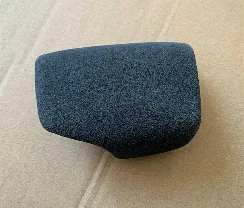 Черная перфорированная кожа Ручка рычага переключения передач ручка чехол для